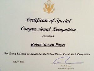 Congressional Recognition for Out of Time